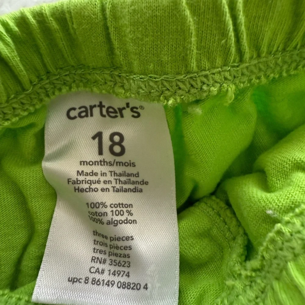 Carter's Teal and Lime Baby Dress